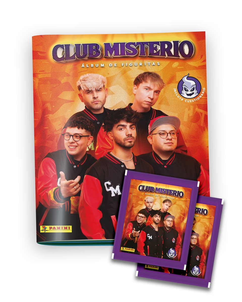 Pack 1 álbum + 40 sobres de figuritas CLUB MISTERIO