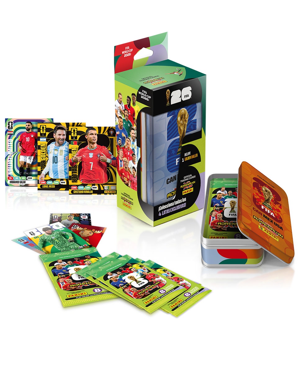 FIFA WORLD CUP 2026 CARTAS ADRENALYN COLLECTOR'S TIN